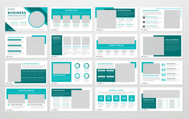 Fototapeta na wymiar business presentation template editable vector design