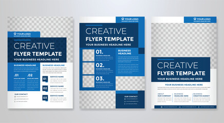 business flyer template editable vector design