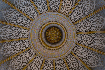Detalles del techo interior de algún palacio de Sintra