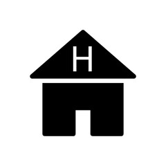 Home homepage icon symbol vector image. Illustration of the house real estate graphic property design image