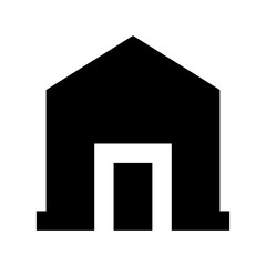 Home homepage icon symbol vector image. Illustration of the house real estate graphic property design image