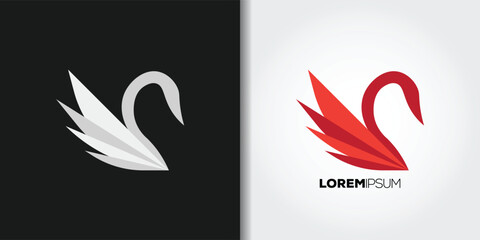 abstract swan logo  © Dwi