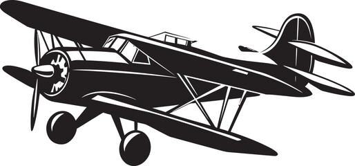 Jet Silhouette Symphony Vector Excellence Shadowed Flight Path Black Vector Art