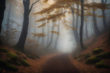 Autumn Silent Mountain Forest