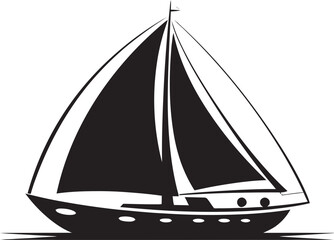 Serenading the Waves Vector Boat Design Nautical Serenity Onyx Boat Vector Art