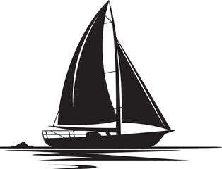 Nautical Dreams Afloat Vector Boat Magic Elegant Nighttime Serenity Vector Maritime