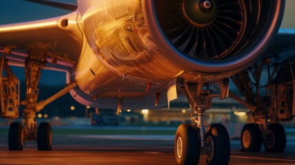 One of the engines of a commercial plane generative ai