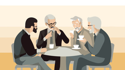 Concept vector illustration of business meeting.