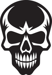 Chic Vibe A Stylish Skullhead Art Revolution Slick Serenade Funky Monochrome Skullhead Elegance