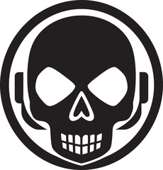 Cool Couture Elegance and Urban Swagger in Skullhead Elegant Serenade A Monochromatic Skullhead Charm