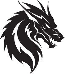 Mystical Roar Monochromatic Dragons Power in Vector Serpentine Majesty Black Dragons Monochrome Roar