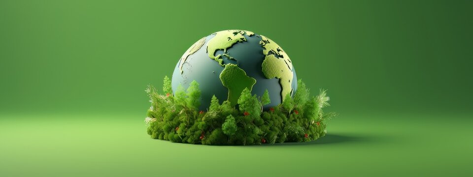 Eco Friendly Earth Banner, Save the World Concept, Earth day, Environment Day.