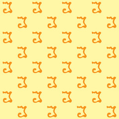 Abstract Melted Letter J Vector Seamless Pattern