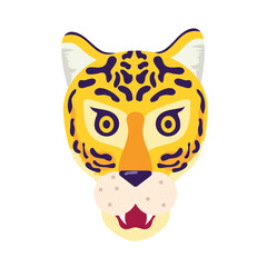 jaguar face illustration