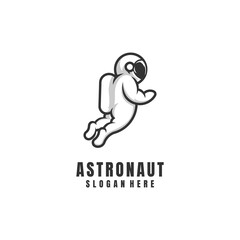 Illustration Astronaut Mascot Logo