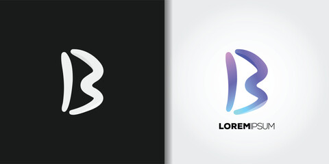 letter b clean logo © Dwi