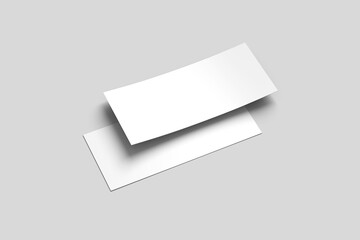 Blank gift voucher mockup