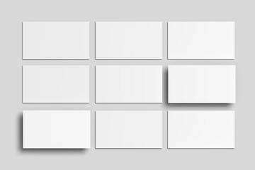 Blank slides presentation mockup