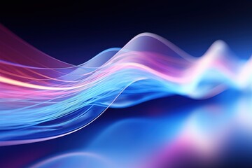 Dynamic Spectrum of Colors Abstract Background, Colorful wave silk moving high speed wave lines and bokeh lights. Data transfer concept Fantastic wallpaper