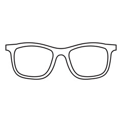 Eyeglasses, glasses icon. liner flat trendy style illustration on white background..eps