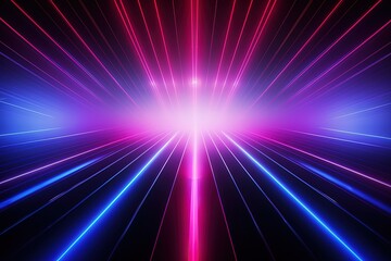 Obraz premium abstract futuristic background with pink blue glowing neon moving high speed wave lines and bokeh lights. Data transfer concept Fantastic wallpaper