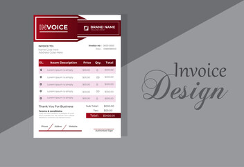 Invoice template design