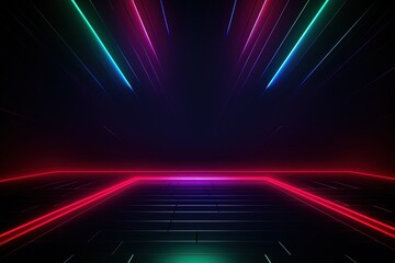 abstract futuristic background with pink blue glowing neon moving high speed wave lines and bokeh lights. Data transfer concept Fantastic wallpaper
