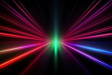 Obraz premium abstract futuristic background with pink blue glowing neon moving high speed wave lines and bokeh lights. Data transfer concept Fantastic wallpaper