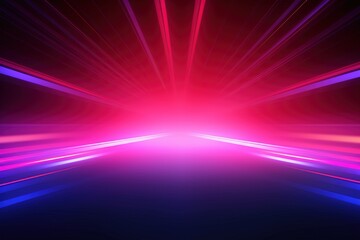 Obraz premium abstract futuristic background with pink blue glowing neon moving high speed wave lines and bokeh lights. Data transfer concept Fantastic wallpaper