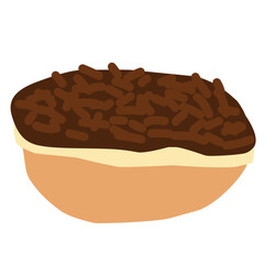 chocolate cubit cake cartoon 