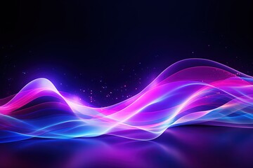 abstract futuristic background with pink blue glowing neon moving high speed wave lines and bokeh lights. Data transfer concept Fantastic wallpaper