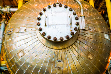 The heated encapsulated pressure vessel is protected by insulation to maintain the ambient...