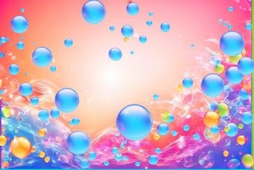 Colorful colorful bubbles wallpaper background