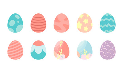 Easter Egg Illustration Element Set