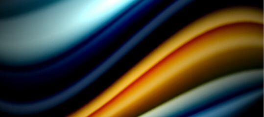 Rainbow color wave lines on black. Techno or business abstract background for posters, covers, banners, brochures, websites