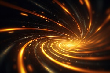 Fototapeta premium abstract futuristic background with pink blue glowing neon moving high speed wave lines and bokeh lights. Data transfer concept Fantastic wallpaper