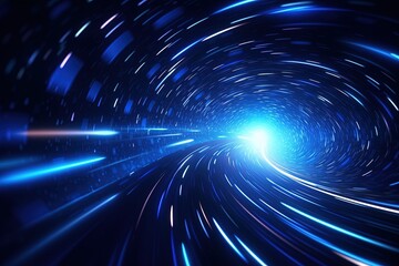 abstract futuristic background with pink blue glowing neon moving high speed wave lines and bokeh lights. Data transfer concept Fantastic wallpaper