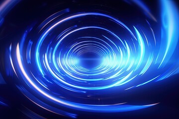 Naklejka premium abstract futuristic background with pink blue glowing neon moving high speed wave lines and bokeh lights. Data transfer concept Fantastic wallpaper
