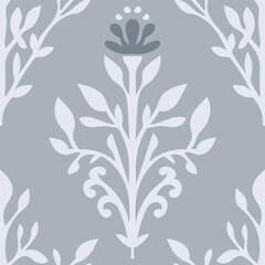 Flower with blossom and branches pattern print