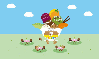 シロクマのアイスクリーム屋さん