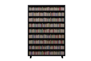 shelves with books