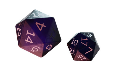dice on a white background - D20