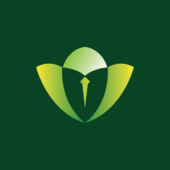 nature business logo design illustration.