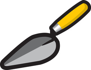 Trowel icon isolated illustration