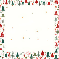 Obraz premium Xmas background with Xmas tree | generative AI