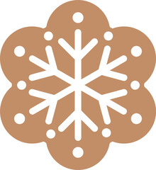 Christmas Snowflake Ginger Cookies