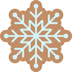 Christmas Snowflake Ginger Cookies