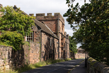 quiet street in old town, Carlisle, Cumbria, UK
