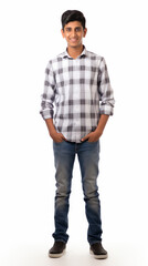 Fototapeta premium isolated portrait in studio 