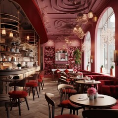The Aroma cafe interior design